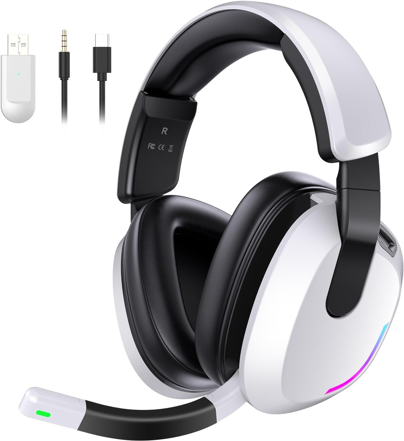 Gaming Headset Rgb - Wireless Gaming Headset for PS5 PS4