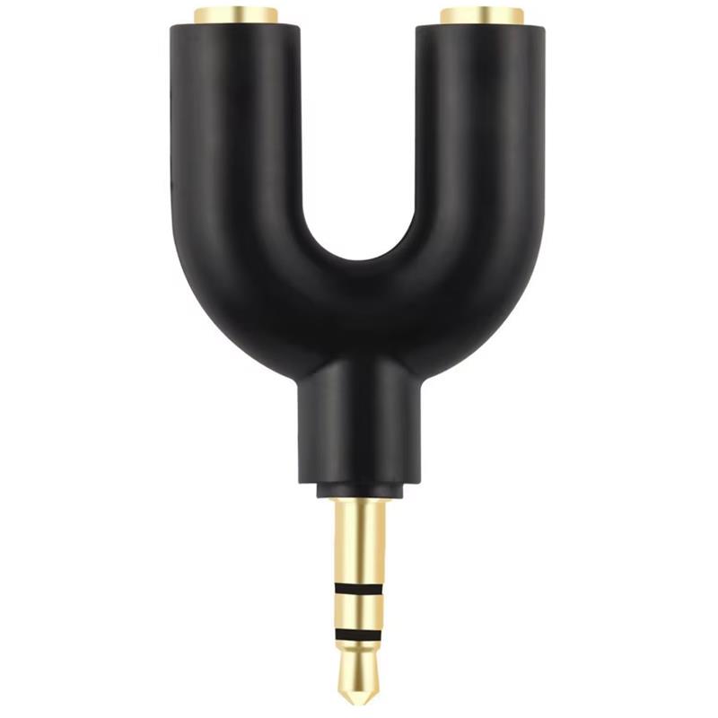Earphone Splitter Jack - U Type Adapter Y Shape 3.5mm
