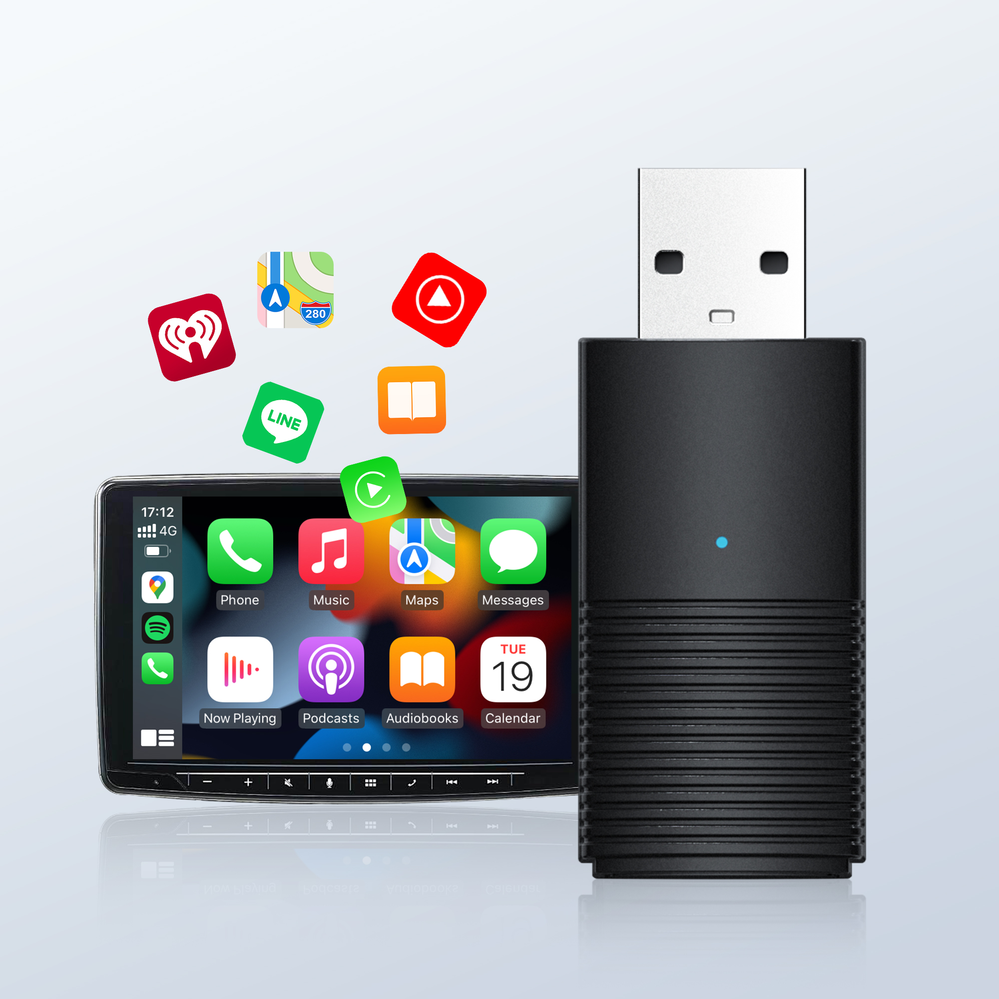 OTTOMOTION Mini Wireless CarPl – Bluetooth Adapter Receiver Bewertung und Preis