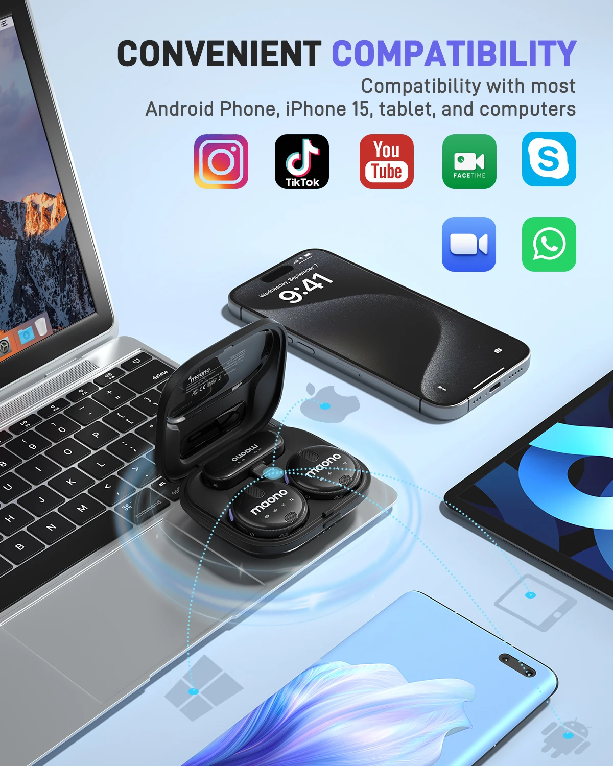 MAONO-Wireless Lavalier Microp – Usb C Earphone Bewertung und Preis