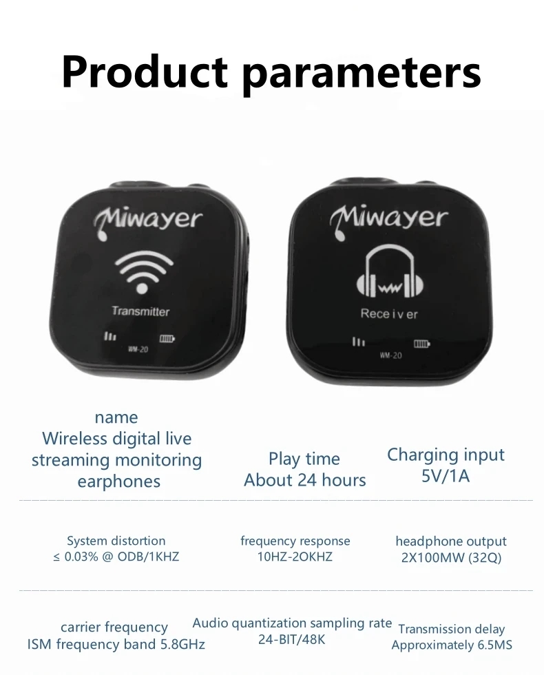 Miwayer WM-20 5.8G Wireless In – In Ear Monitor Iem Bewertung und Preis