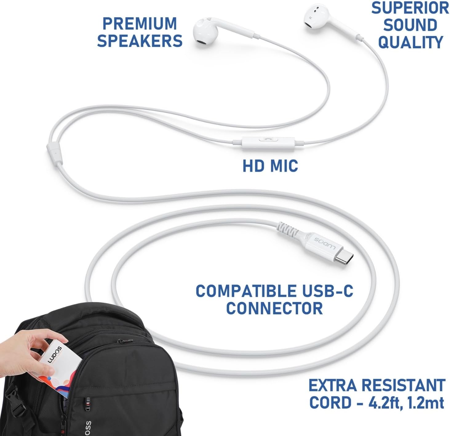 USB-C Earbuds with 2-Year Warr – Usb C Earphone Bewertung und Preis