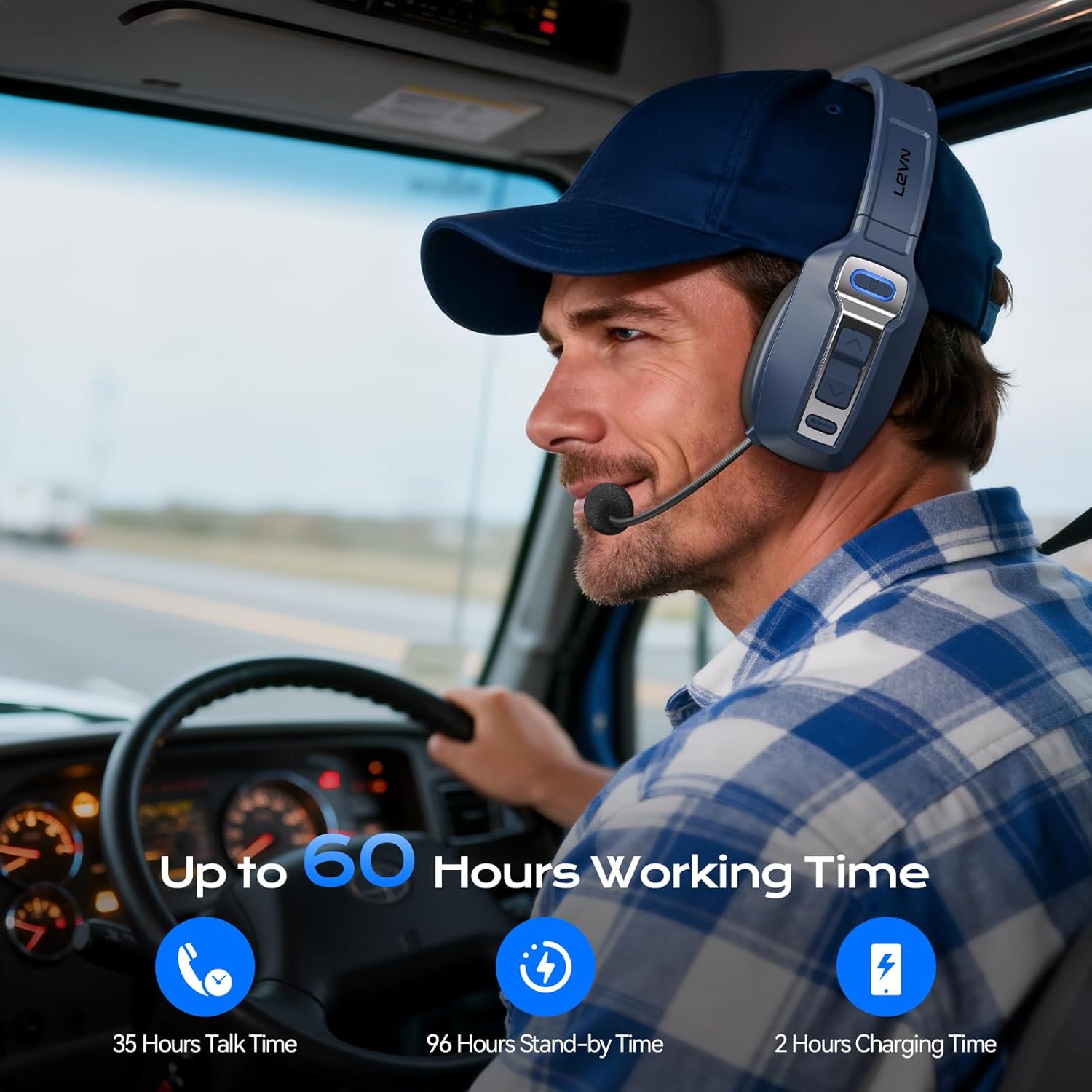 Trucker Bluetooth Headset with – Noise Cancelling Headphone Bewertung und Preis