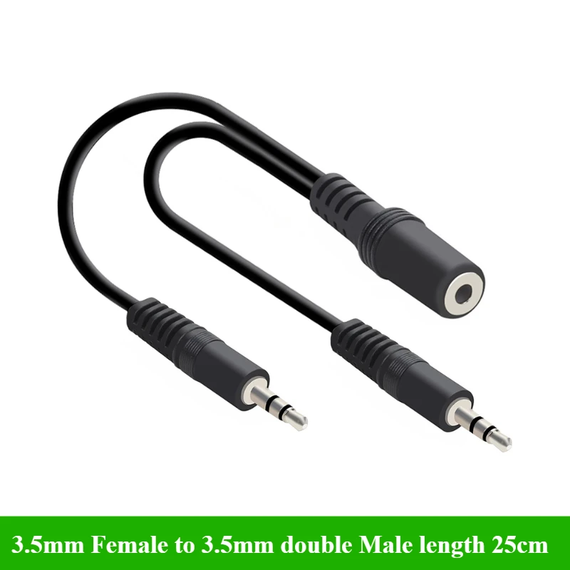 2/5Pcs/lot 3.5mm 1 to 2 Audio  – Earphone Splitter Jack Bewertung und Preis