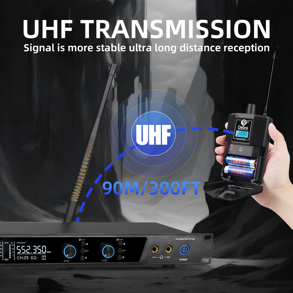 Debra UHF IEM ER-202 Wireless  – In Ear Monitor Iem Bewertung und Preis