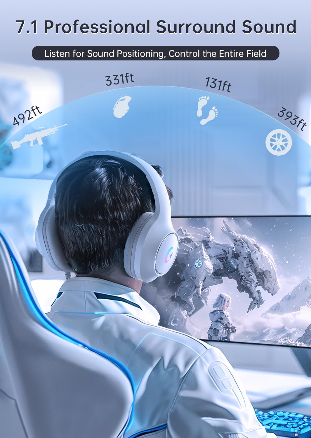 Gaming Headset With 7.1 Surrou – Gaming Headset Rgb Bewertung und Preis