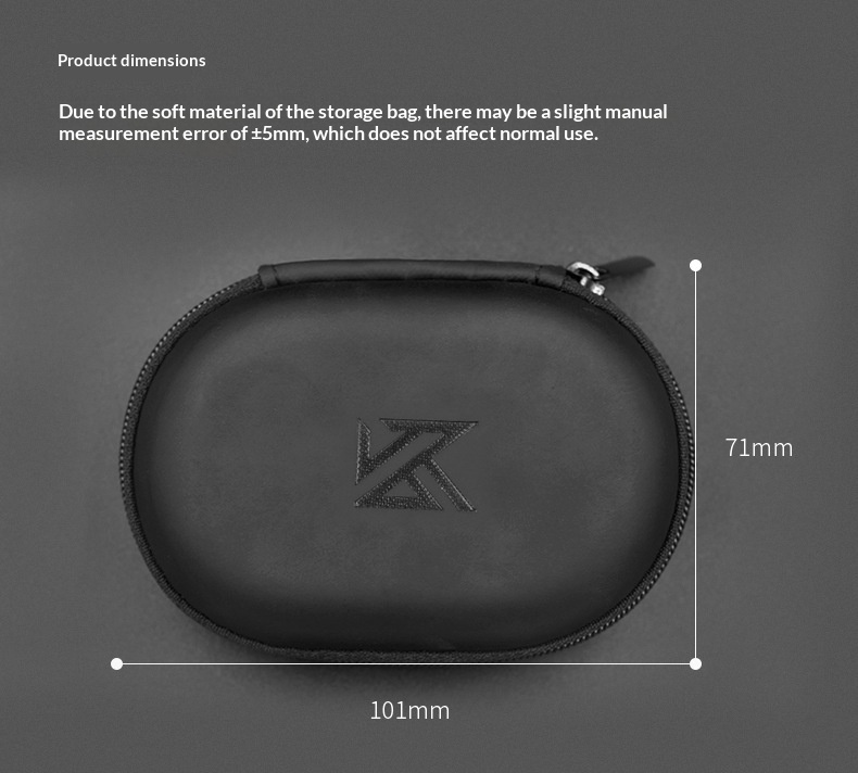 KZ Earphone Storage Case Oval  – Headphone Case Hard Bewertung und Preis