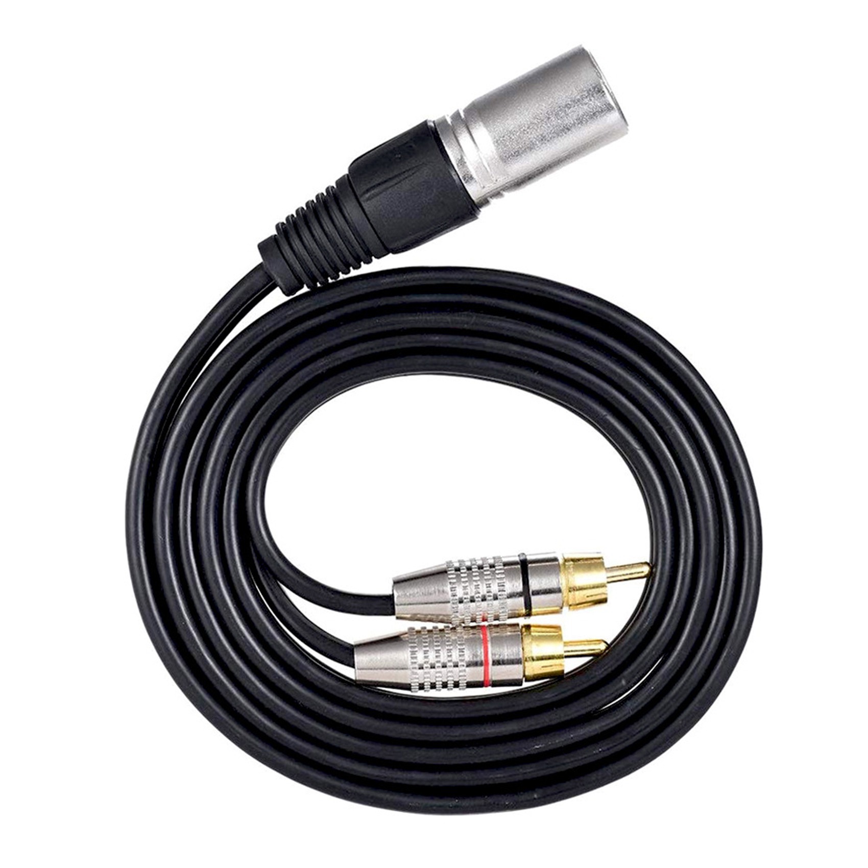 1 XLR Male to 2 RCA Male Plug  – Audio Splitter Y Bewertung und Preis