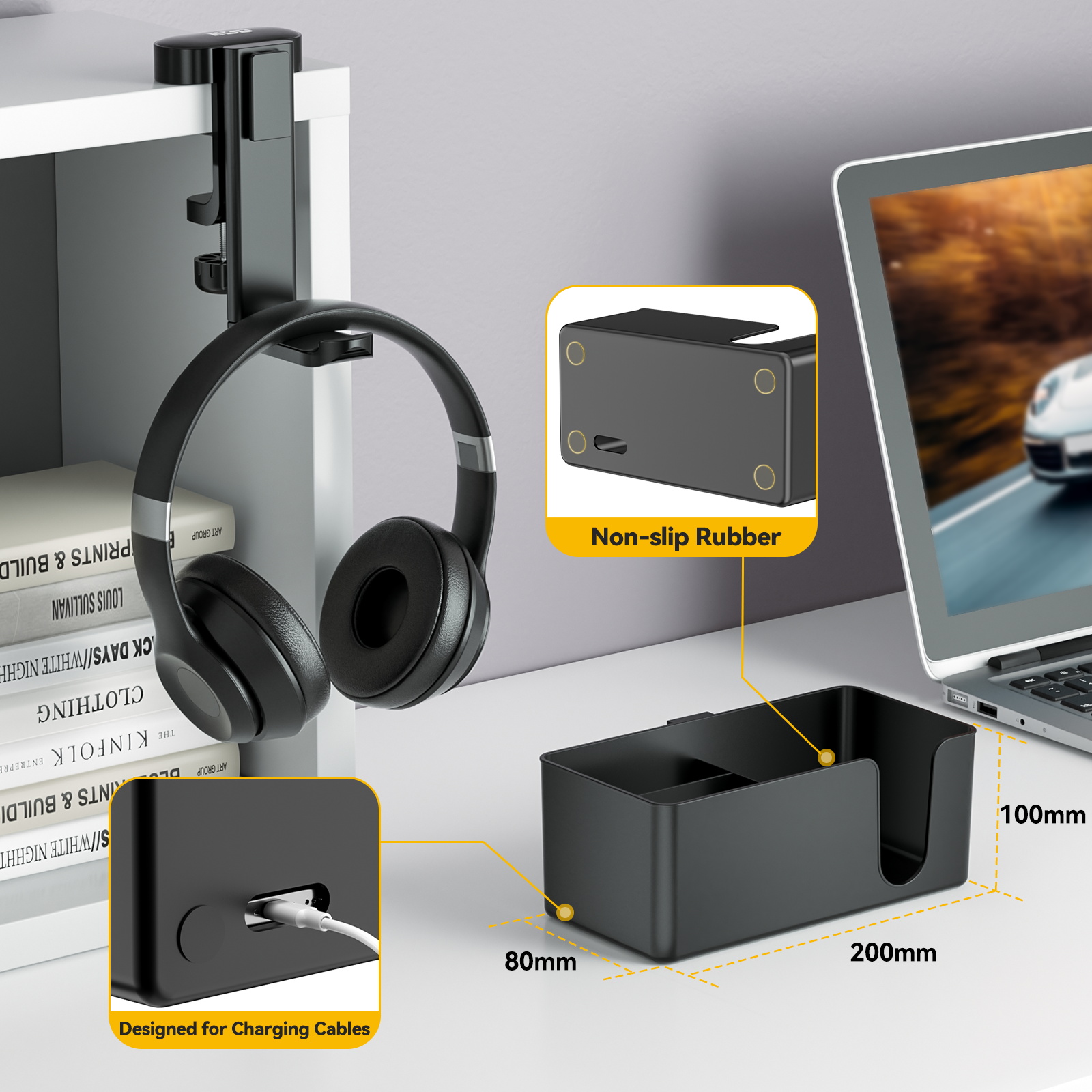 4 in 1 Desk Headphone Hanger C – Headphone Stand Desk Bewertung und Preis