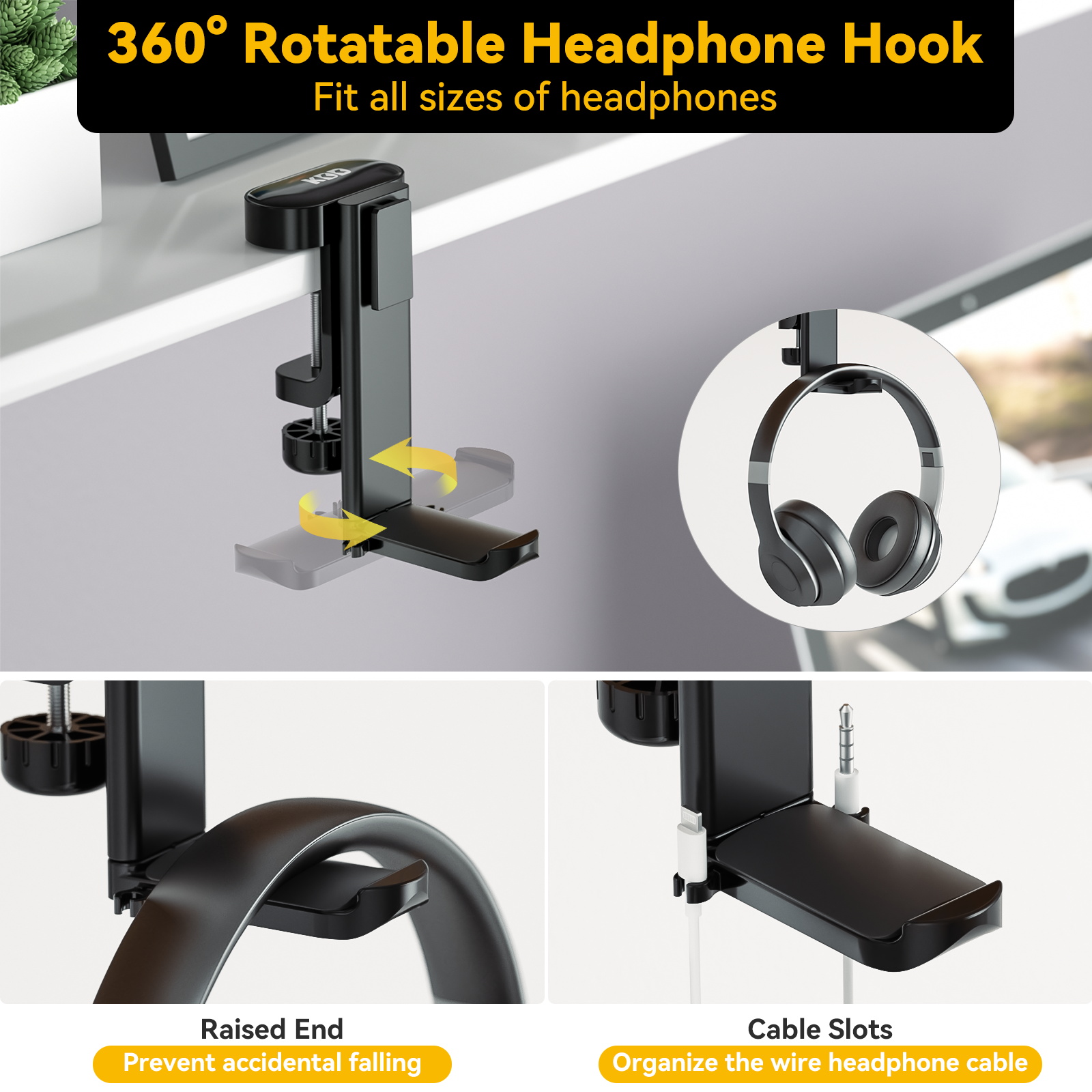 4 in 1 Desk Headphone Hanger C – Headphone Stand Desk Bewertung und Preis