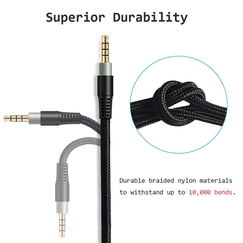 Nylon Braided OFC Replacement  – Cable Extension 3.5 Bewertung und Preis