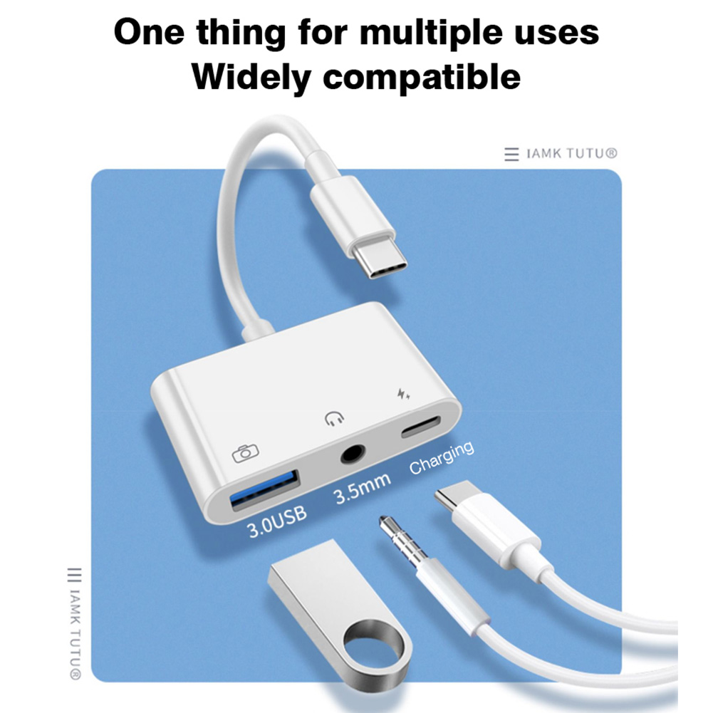 3 in 1 Type C to 3.5mm Jack Ea – Earphone Splitter Jack Bewertung und Preis