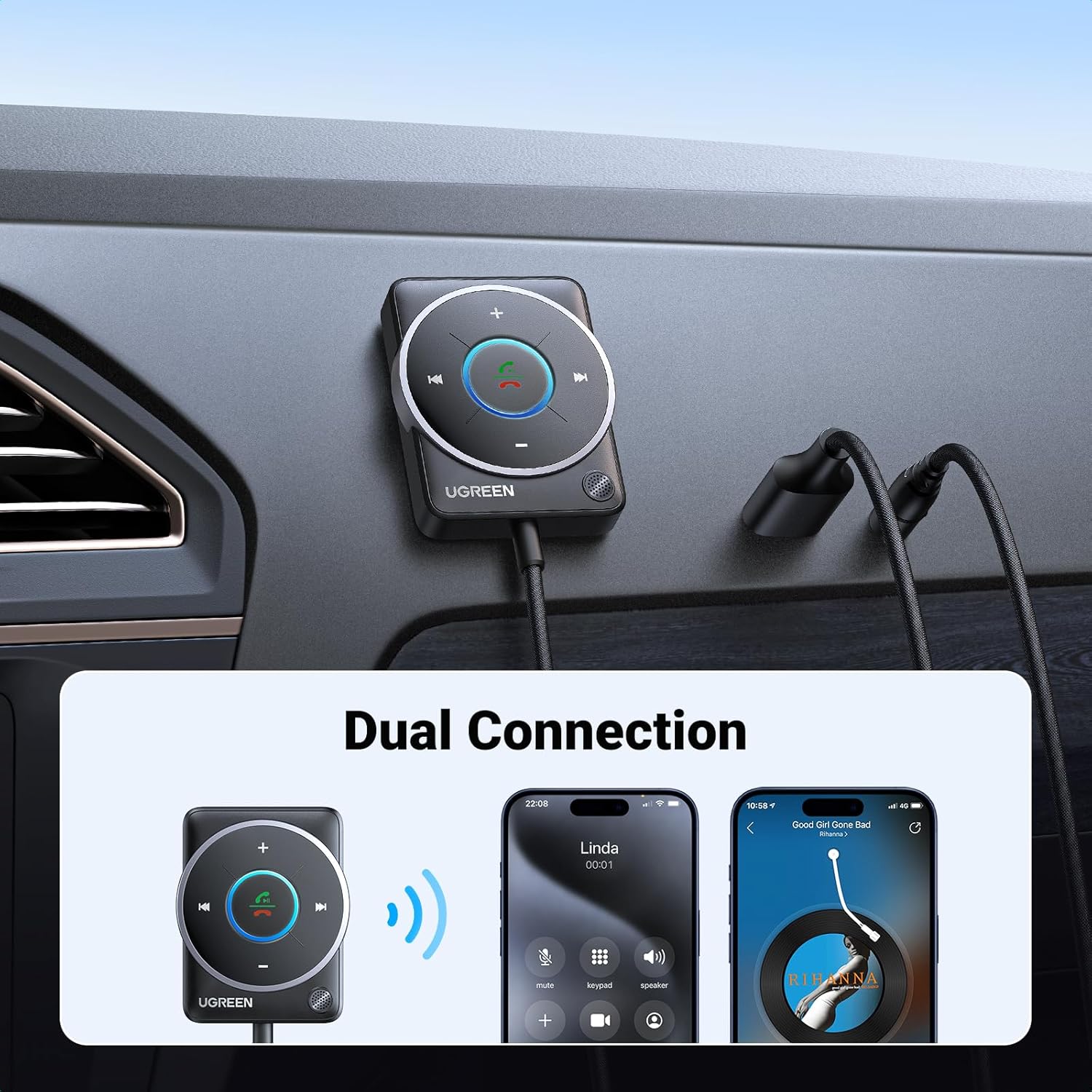UGREEN Bluetooth 5.4 Aux Car A – Bluetooth Adapter Receiver Bewertung und Preis
