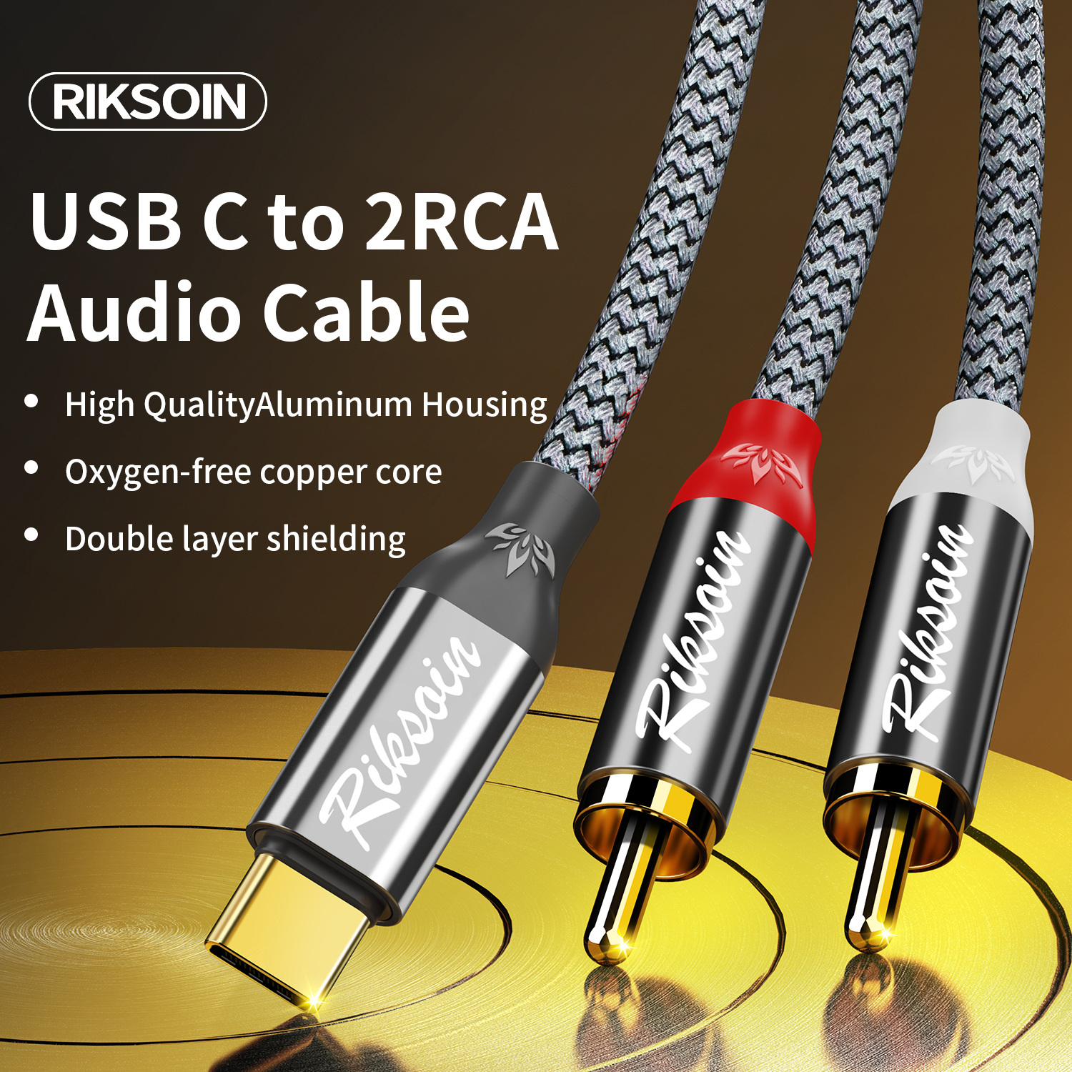 USB C to 2RCA Stereo Cable Y S – Audio Splitter Y Bewertung und Preis
