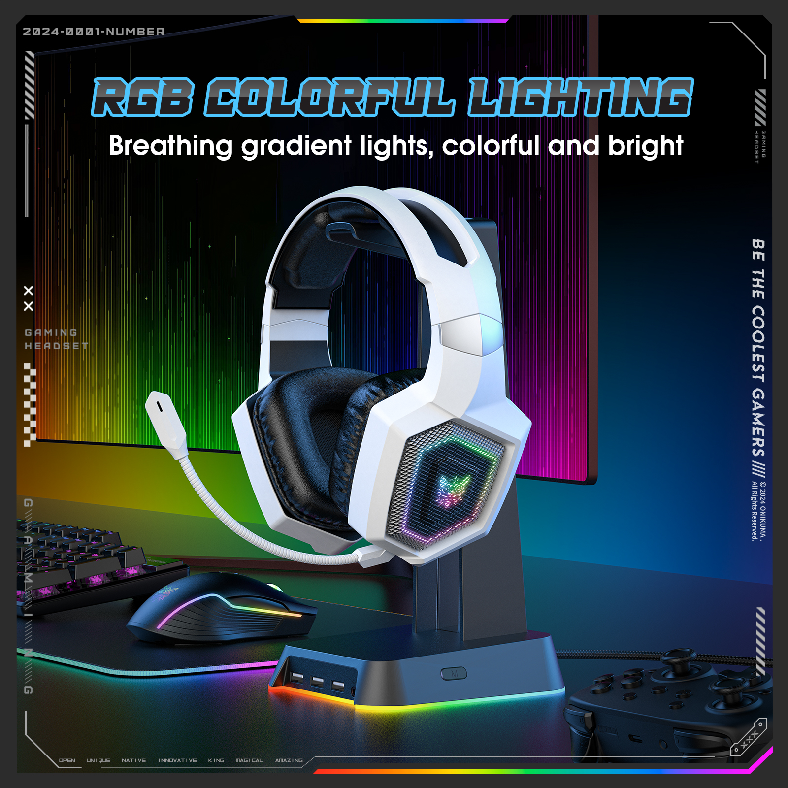 ONIKUMA 2.4GHz Wireless Gaming – Gaming Headset Rgb Bewertung und Preis