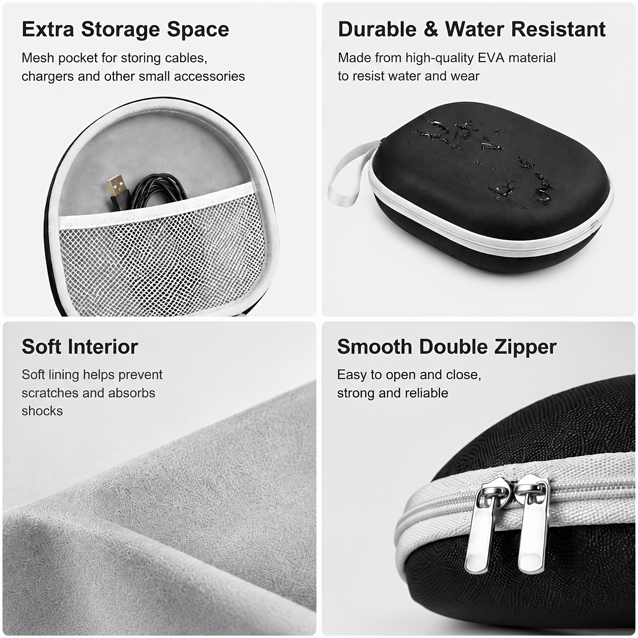 Portable Headphone Storage Cas – Headphone Case Hard Bewertung und Preis