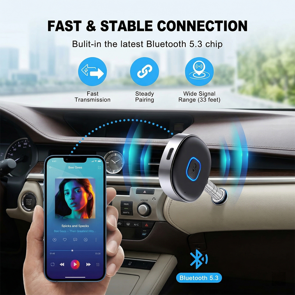 Car Bluetooth AUX Adapter, Min – Bluetooth Adapter Receiver Bewertung und Preis