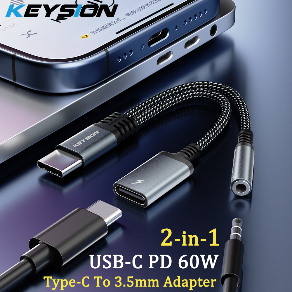 KEYSION 2 in 1 Type C to 3.5mm – Earphone Splitter Jack Bewertung und Preis
