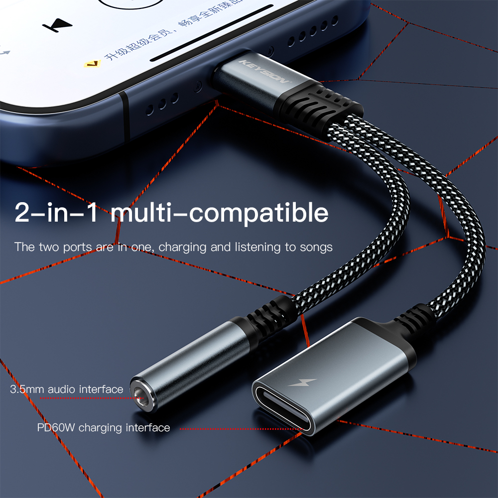 KEYSION 2 in 1 Type C to 3.5mm – Earphone Splitter Jack Bewertung und Preis