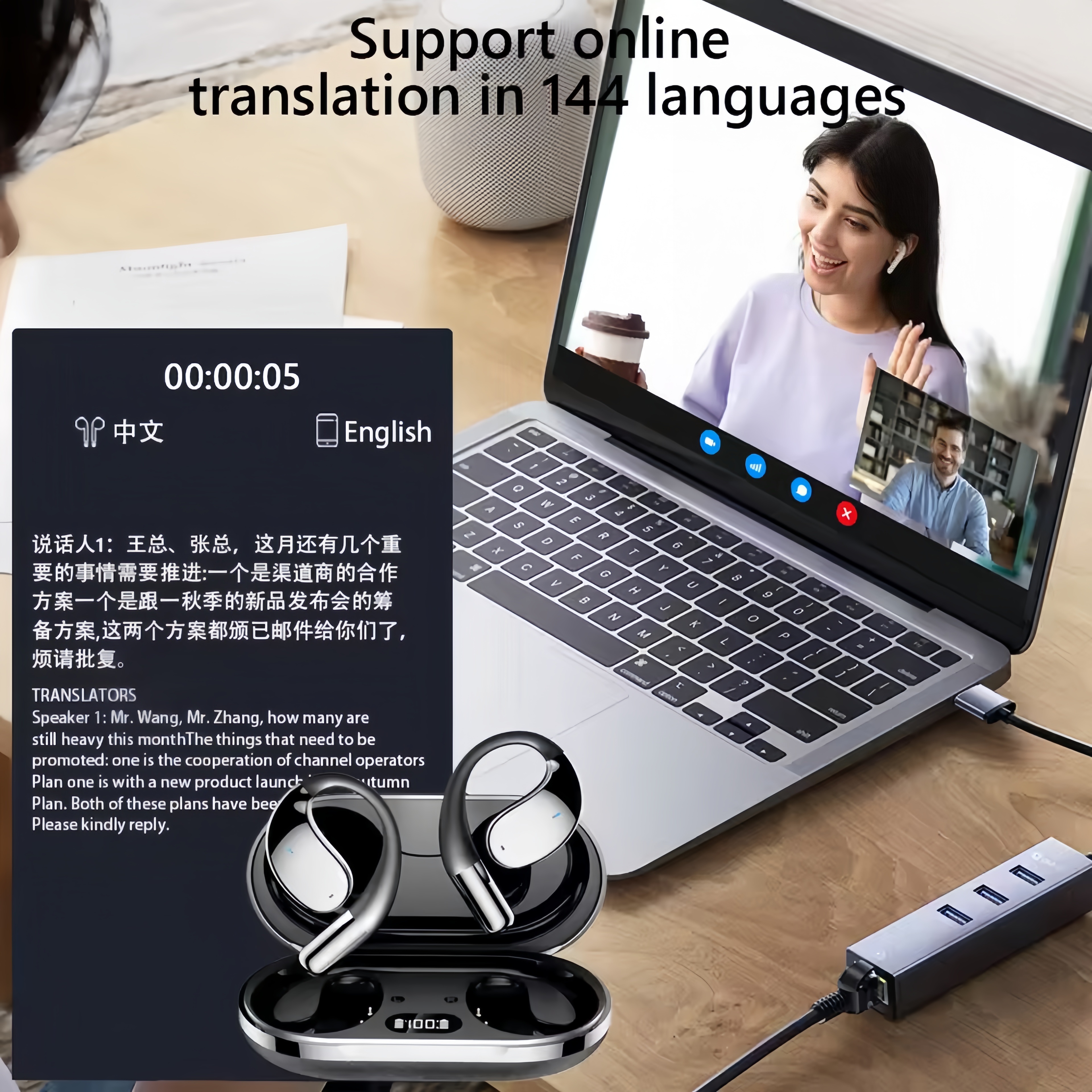 2026 New AI Translation Earbud – Earbuds Charging Case Bewertung und Preis