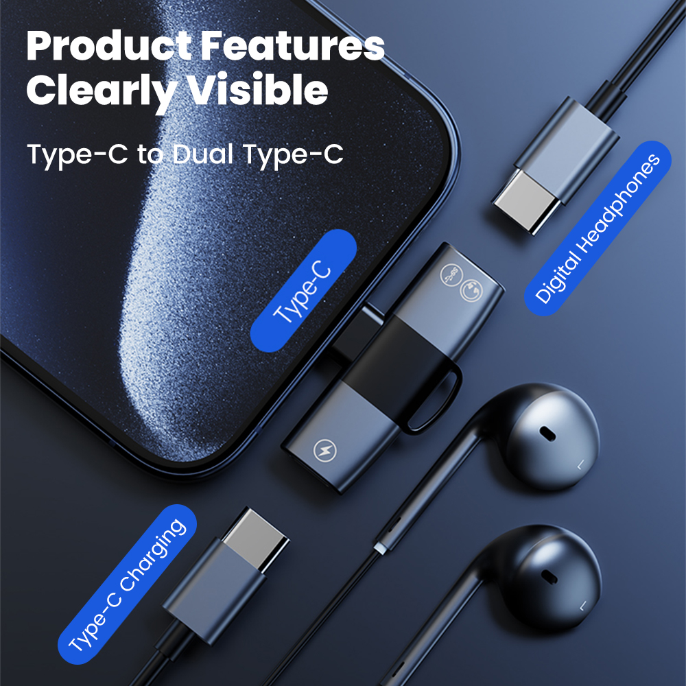 2 in 1 Type C Audio Adapter US – Earphone Splitter Jack Bewertung und Preis