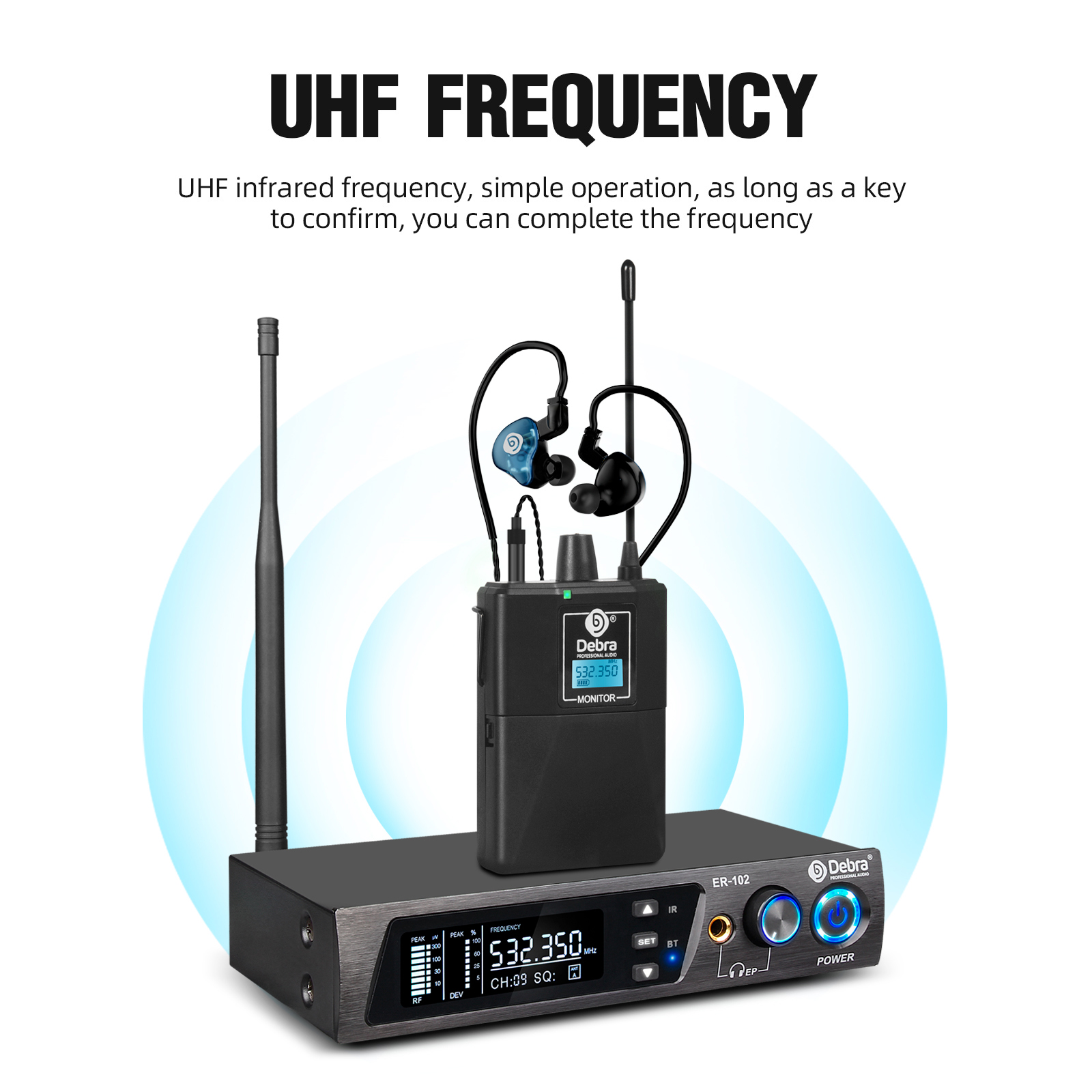 Debra ER-102 UHF IEM In Ear St – In Ear Monitor Iem Bewertung und Preis